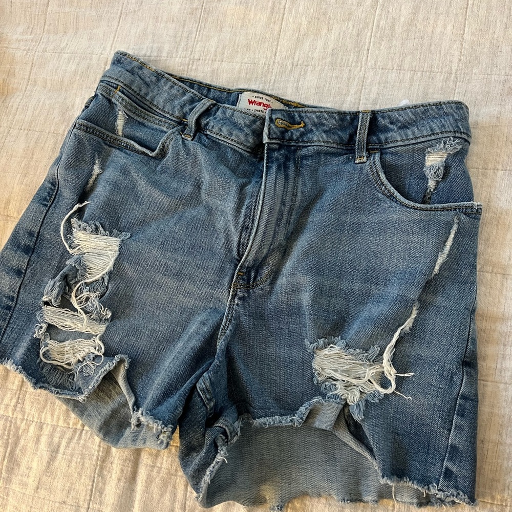 Wrangler Women's Blue Denim Shorts